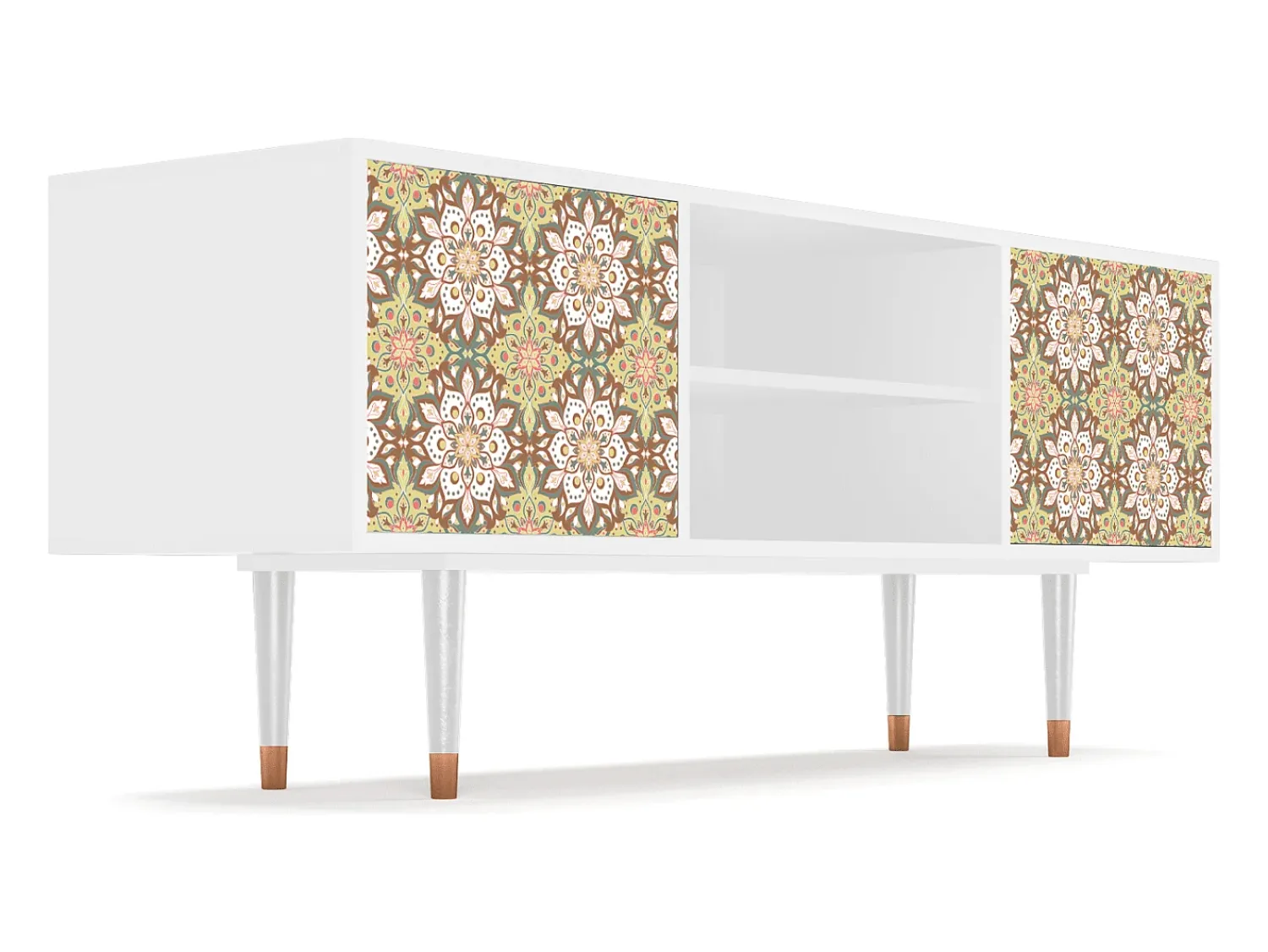 Móvel De Tv* Mueble de TV - 170х69х48 cm - T2 - Chinese Tea, Branco Bege