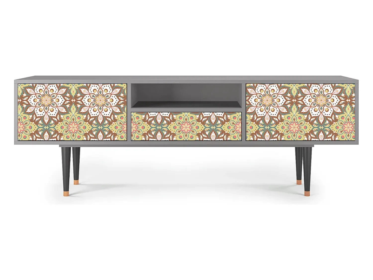 Clearance Mueble de TV - 170х59х41 cm - T6 - Chinese Tea, Cinza Cinzento