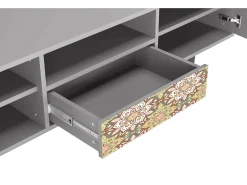 Clearance Mueble de TV - 170х59х41 cm - T6 - Chinese Tea, Cinza Cinzento