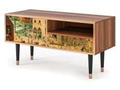 Móvel De Tv* Mueble de TV - 115х59х48 cm - T3 - Children Games, Nogueira Castanho