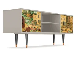 Móvel De Tv| Mueble de TV - 170х69х48 cm - T2 - Children Games, Areia Bege