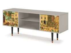 Móvel De Tv| Mueble de TV - 170х69х48 cm - T2 - Children Games, Areia Bege