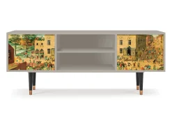Móvel De Tv| Mueble de TV - 170х69х48 cm - T2 - Children Games, Areia Bege