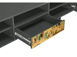 Mueble de TV - 170х59х41 cm - T6 - Children Games, Antracite^ Móvel De Tv