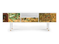 Mueble de TV - 170х59х41 cm - T6 - Children Games, Branco^ Móvel De Tv