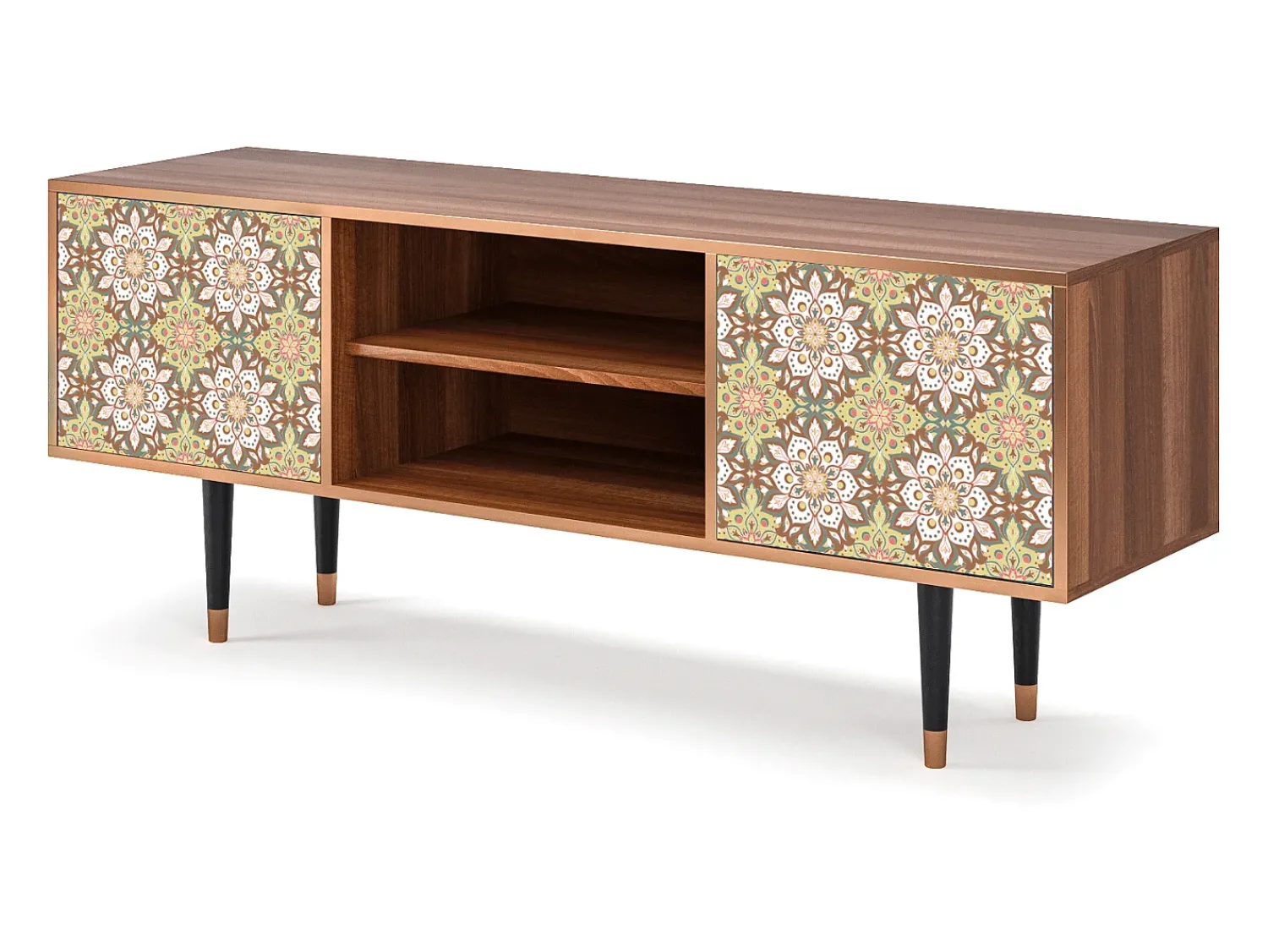 Móvel De Tv| Mueble de TV - 170х69х48 cm - T2 - Chinese Tea, Nogueira Castanho