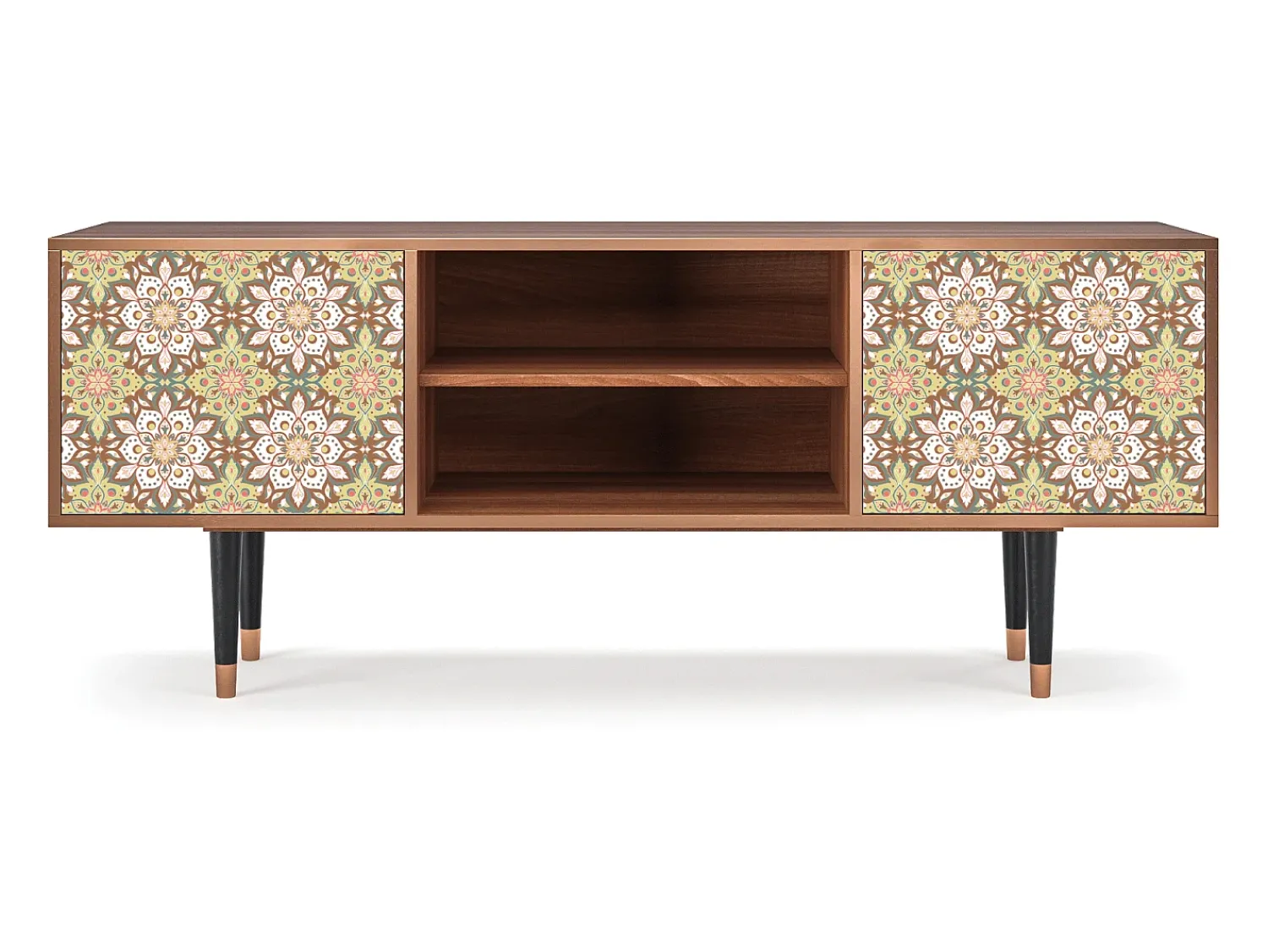 Móvel De Tv| Mueble de TV - 170х69х48 cm - T2 - Chinese Tea, Nogueira Castanho