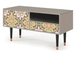 Móvel De Tv| Mueble de TV - 115х59х48 cm - T3 - Chinese Tea, Areia Bege