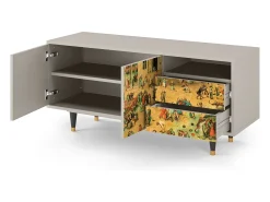 Móvel De Tv* Mueble de TV - 125х56х41 cm - T7 - Children Games, Areia Bege