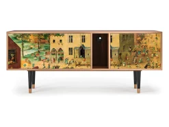 Móvel De Tv* Mueble de TV - 170х69х48 cm - T1 - Children Games, Nogueira Castanho