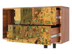 Móvel De Tv* Mueble de TV - 170х69х48 cm - T1 - Children Games, Nogueira Castanho