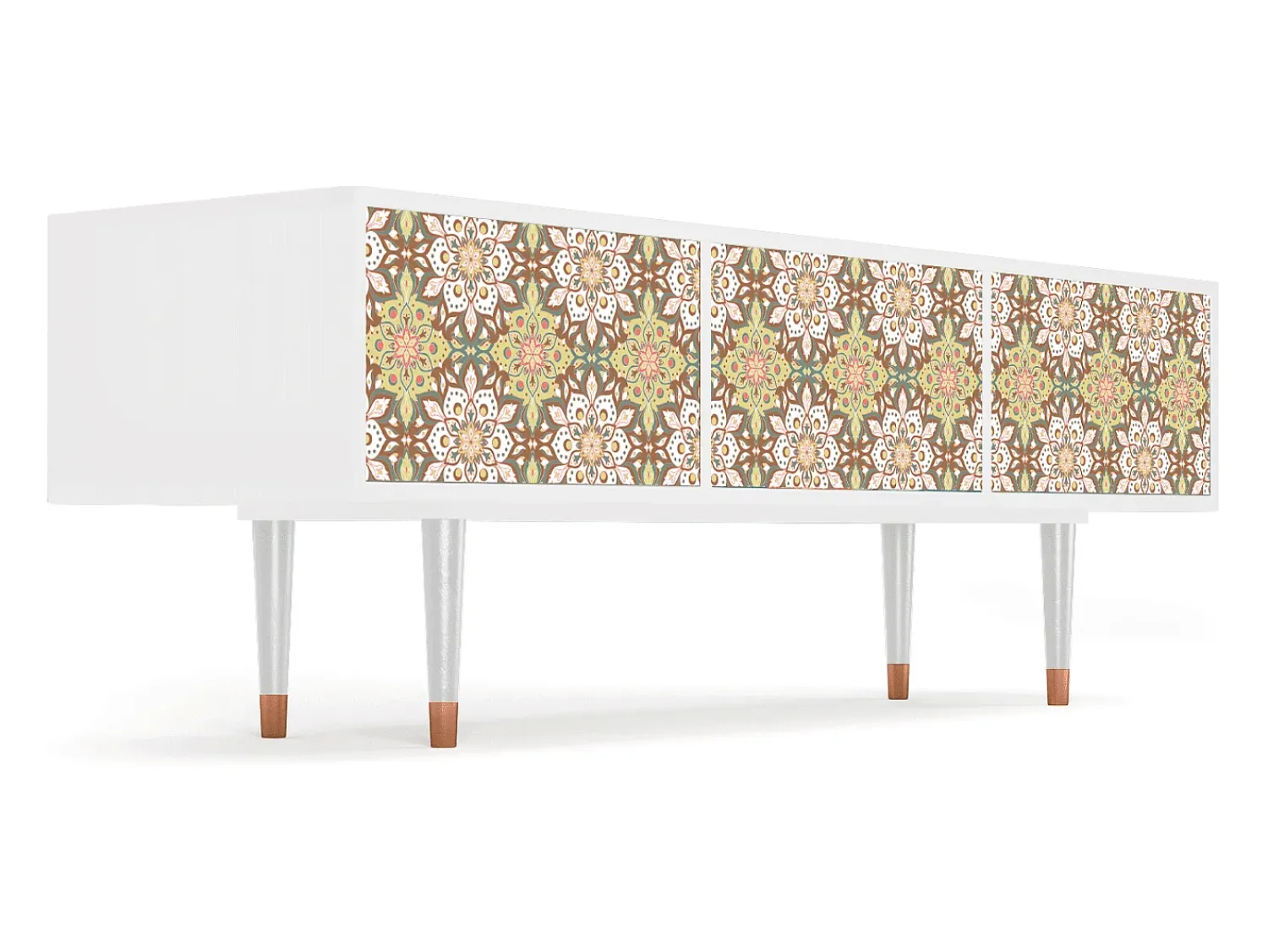 Móvel De Tv* Mueble de TV - 170х59х48 cm - T4 - Chinese Tea, Branco Bege