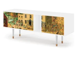 Mueble de TV - 170х69х48 cm - T1 - Children Games, Branco^ Móvel De Tv
