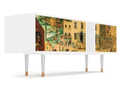 Mueble de TV - 170х69х48 cm - T1 - Children Games, Branco^ Móvel De Tv