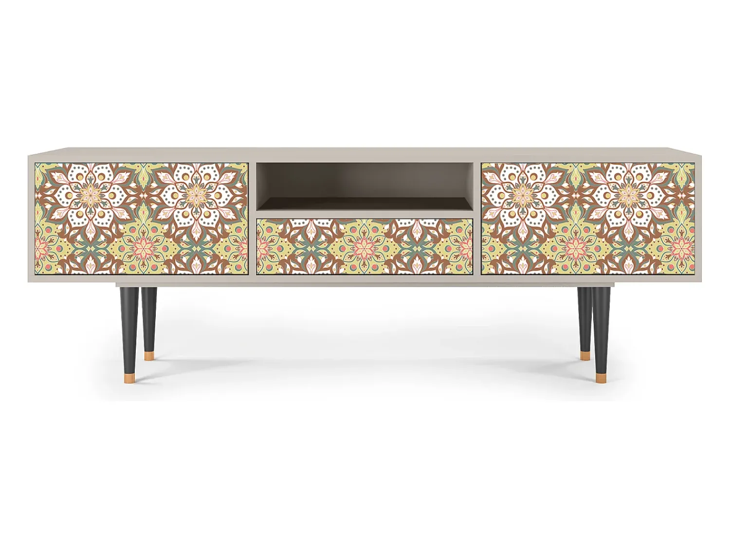 Móvel De Tv* Mueble de TV - 170х59х41 cm - T6 - Chinese Tea, Areia Bege