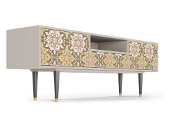 Móvel De Tv* Mueble de TV - 170х59х41 cm - T6 - Chinese Tea, Areia Bege