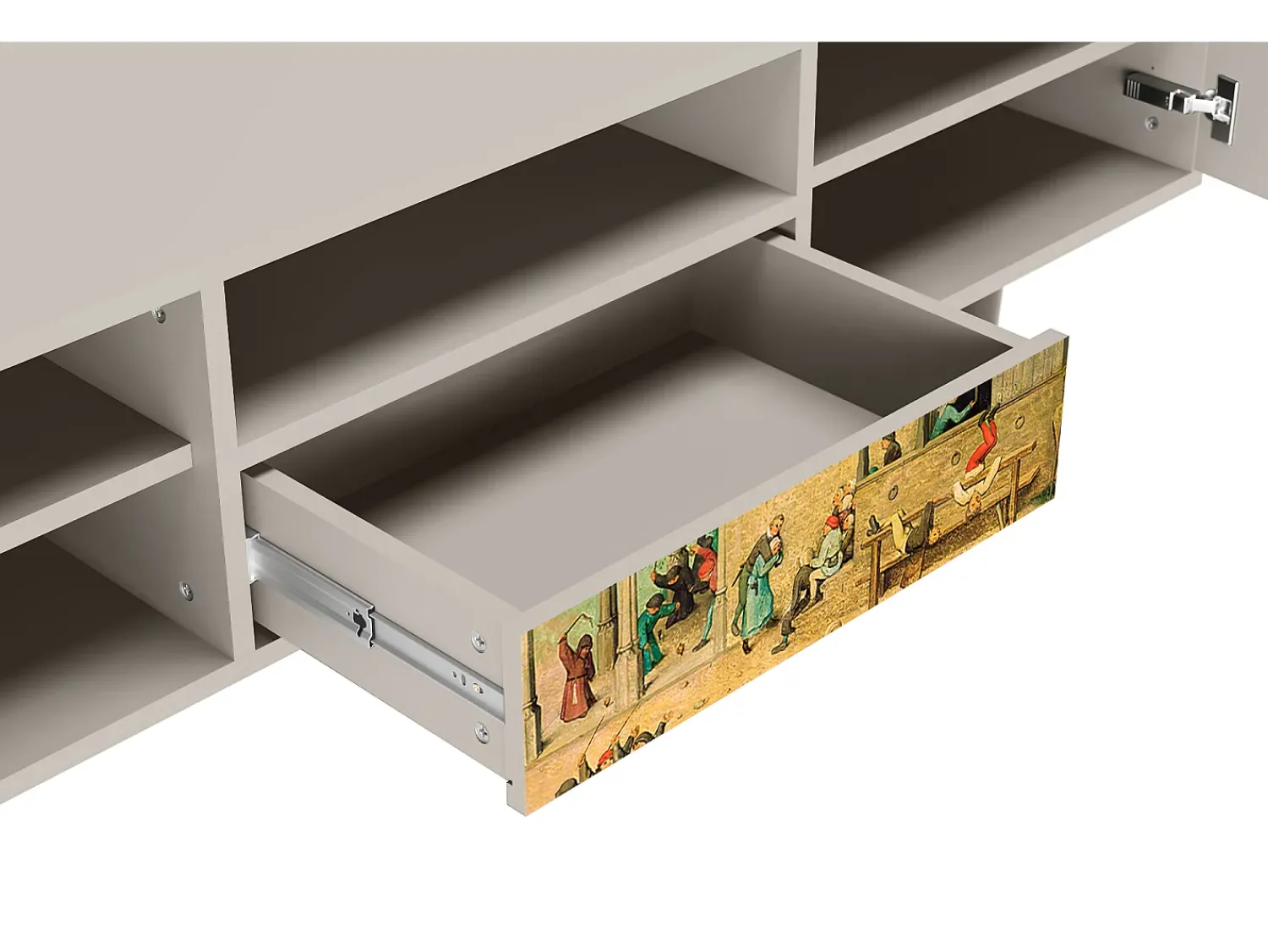 Móvel De Tv* Mueble de TV - 170х59х41 cm - T6 - Children Games, Areia Bege