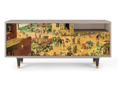 Clearance Mueble de TV - 125х56х41 cm - T7 - Children Games, Latte Bege