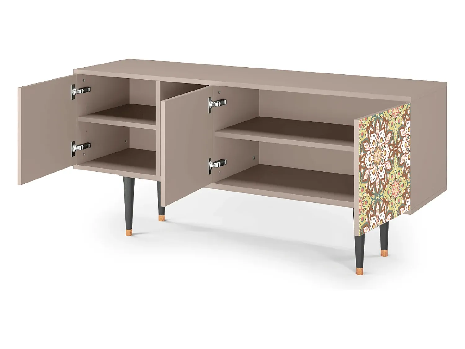 Mueble de TV - 150х69х41 cm - T5 - Chinese Tea, Latte^ Móvel De Tv