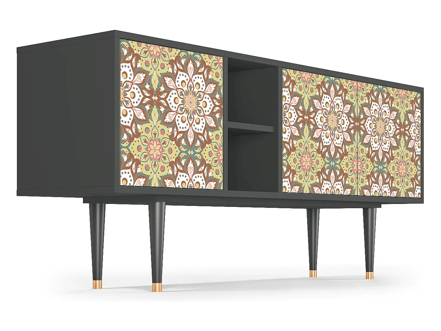 Mueble de TV - 150х69х41 cm - T5 - Chinese Tea, Antracite^ Móvel De Tv
