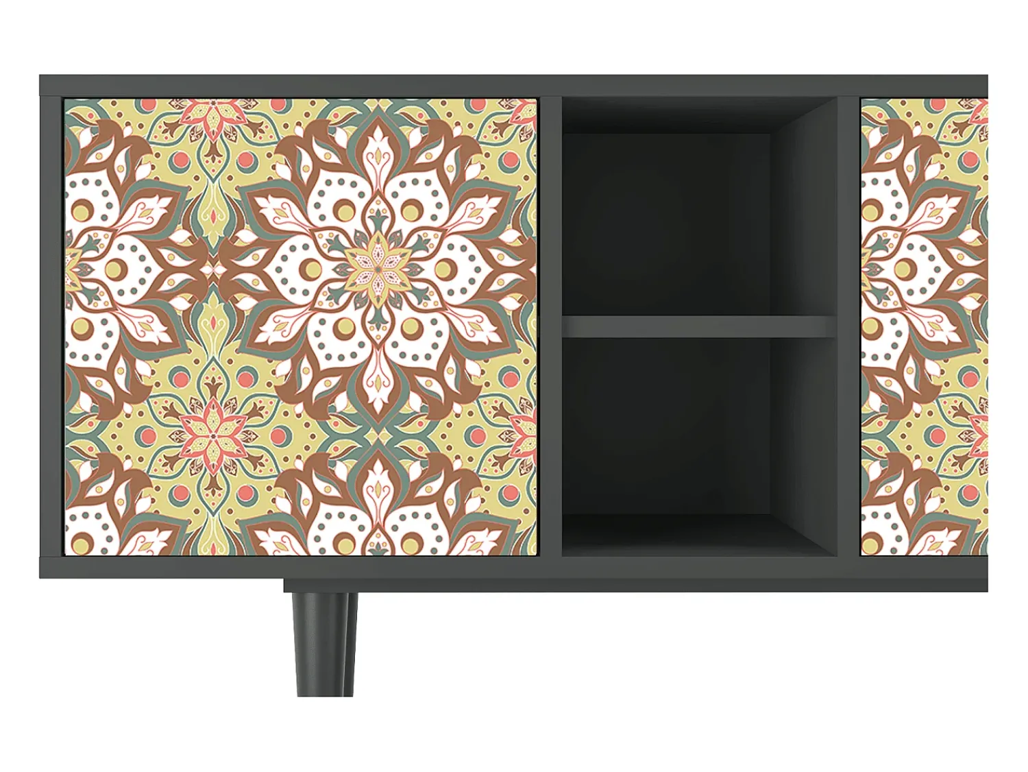 Mueble de TV - 150х69х41 cm - T5 - Chinese Tea, Antracite^ Móvel De Tv