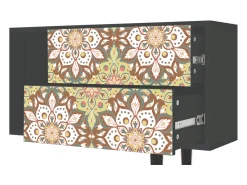 Móvel De Tv* Mueble de TV - 170х69х48 cm - T1 - Chinese Tea, Antracite Cinza antracite