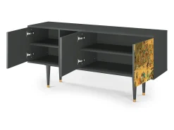 Móvel De Tv| Mueble de TV - 150х69х41 cm - T5 - Children Games, Antracite Cinza antracite