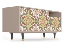 Mueble de TV - 125х56х41 cm - T7 - Chinese Tea, Latte^ Móvel De Tv