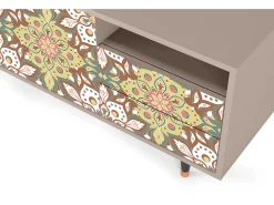Mueble de TV - 125х56х41 cm - T7 - Chinese Tea, Latte^ Móvel De Tv
