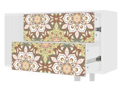 Móvel De Tv* Mueble de TV - 170х69х48 cm - T1 - Chinese Tea, Branco Bege