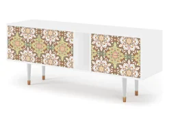 Móvel De Tv* Mueble de TV - 170х69х48 cm - T1 - Chinese Tea, Branco Bege