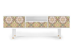 Móvel De Tv| Mueble de TV - 170х59х41 cm - T6 - Chinese Tea, Branco Bege