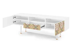 Móvel De Tv| Mueble de TV - 170х59х41 cm - T6 - Chinese Tea, Branco Bege