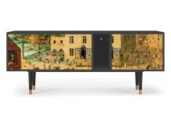 Móvel De Tv* Mueble de TV - 170х69х48 cm - T1 - Children Games, Antracite Cinza antracite