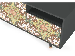 Clearance Mueble de TV - 125х56х41 cm - T7 - Chinese Tea, Antracite Cinza antracite