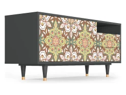 Clearance Mueble de TV - 125х56х41 cm - T7 - Chinese Tea, Antracite Cinza antracite