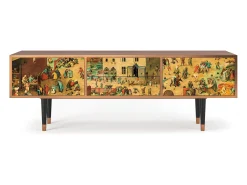 Móvel De Tv| Mueble de TV - 170х59х48 cm - T4 - Children Games, Nogueira Castanho