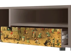 Móvel De Tv* Mueble de TV - 115х59х48 cm - T3 - Children Games, Latte Bege