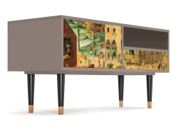 Móvel De Tv* Mueble de TV - 115х59х48 cm - T3 - Children Games, Latte Bege