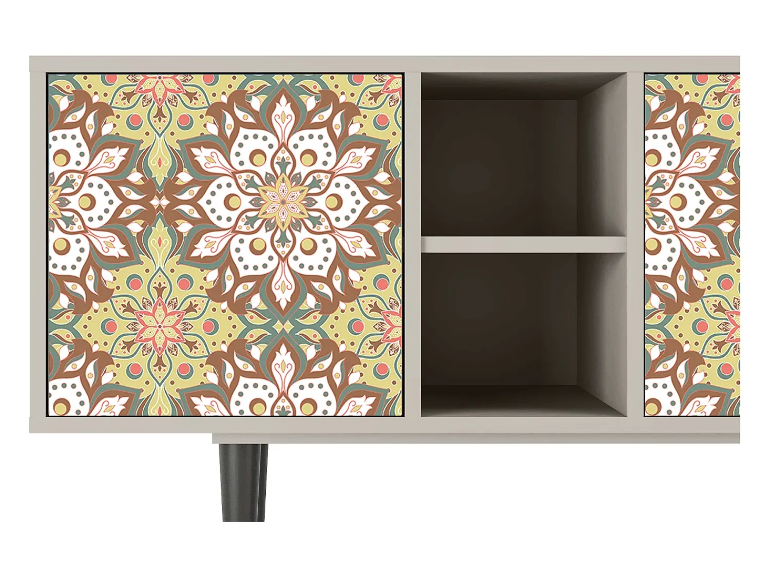 Móvel De Tv* Mueble de TV - 150х69х41 cm - T5 - Chinese Tea, Areia Bege