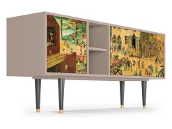 Móvel De Tv* Mueble de TV - 150х69х41 cm - T5 - Children Games, Latte Bege