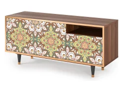 Móvel De Tv* Mueble de TV - 125х56х41 cm - T7 - Chinese Tea, Nogueira Castanho