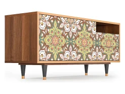 Móvel De Tv* Mueble de TV - 125х56х41 cm - T7 - Chinese Tea, Nogueira Castanho