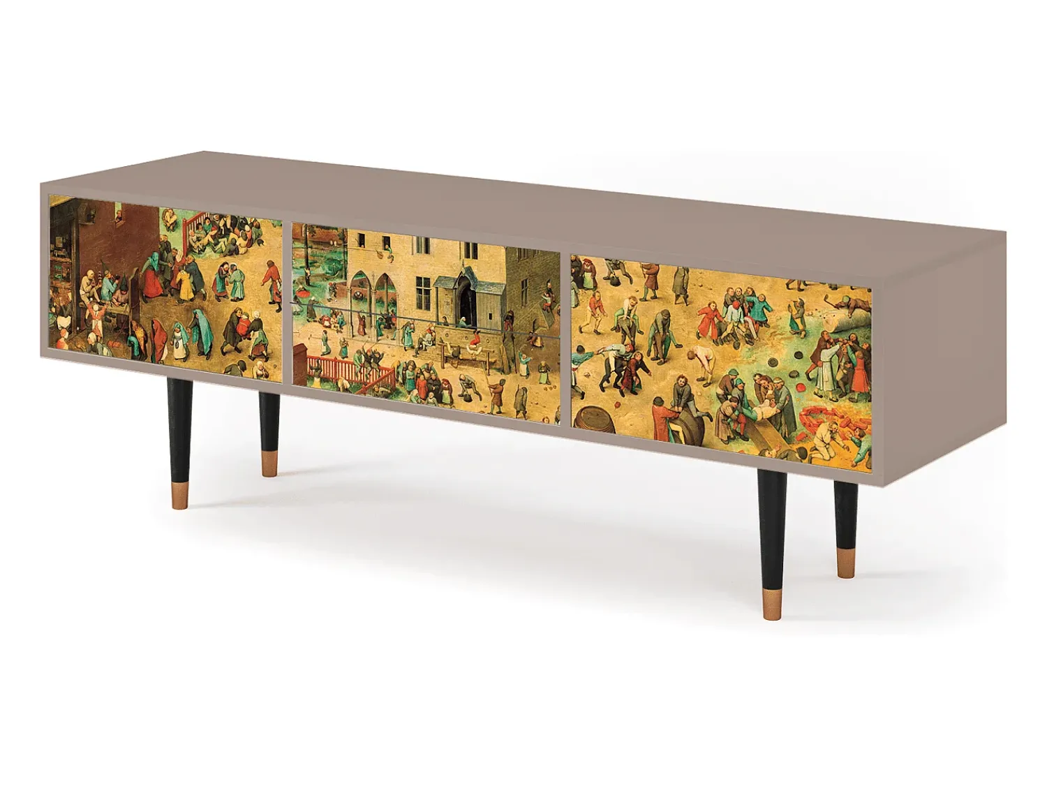 Mueble de TV - 170х59х48 cm - T4 - Children Games, Latte Bege