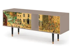 Clearance Mueble de TV - 170х69х48 cm - T1 - Children Games, Latte Bege