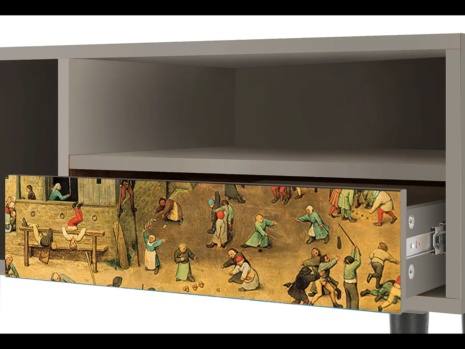 Mueble de TV - 115х59х48 cm - T3 - Children Games, Areia Bege
