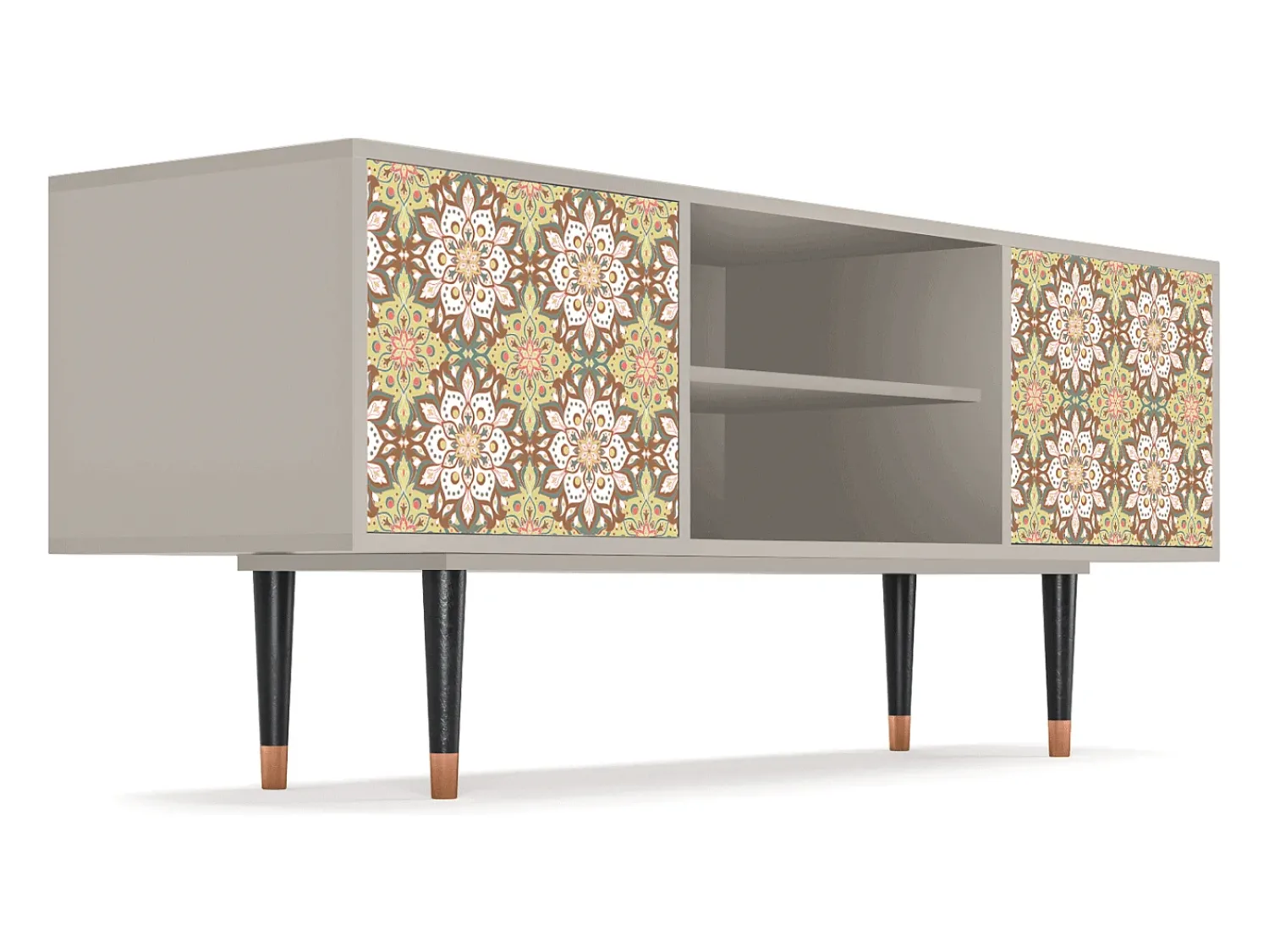 Móvel De Tv| Mueble de TV - 170х69х48 cm - T2 - Chinese Tea, Areia Bege