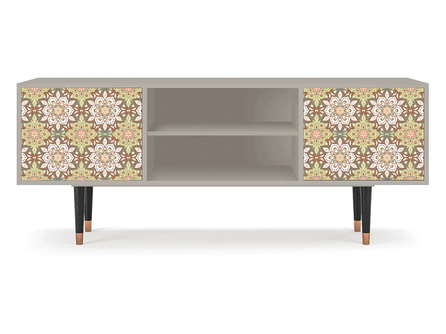 Móvel De Tv| Mueble de TV - 170х69х48 cm - T2 - Chinese Tea, Areia Bege