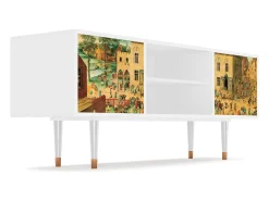 Hot Mueble de TV - 170х69х48 cm - T2 - Children Games, Branco Bege