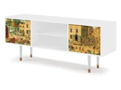 Hot Mueble de TV - 170х69х48 cm - T2 - Children Games, Branco Bege